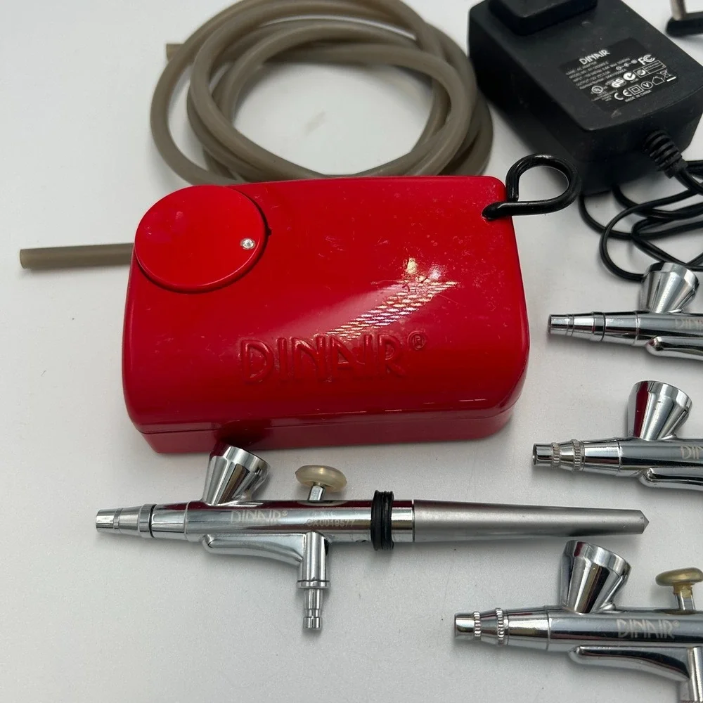 Dinair Airbrush Makeup Cosmetics Systems Compressor #870 Spray Gun Nail Art Tool